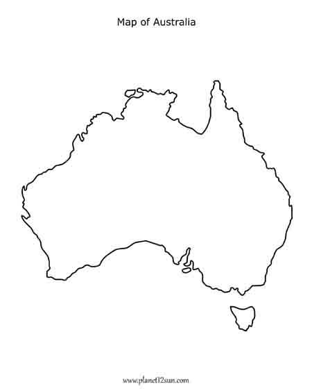 map of australia