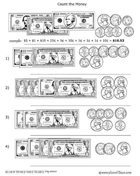 adding coins and bills