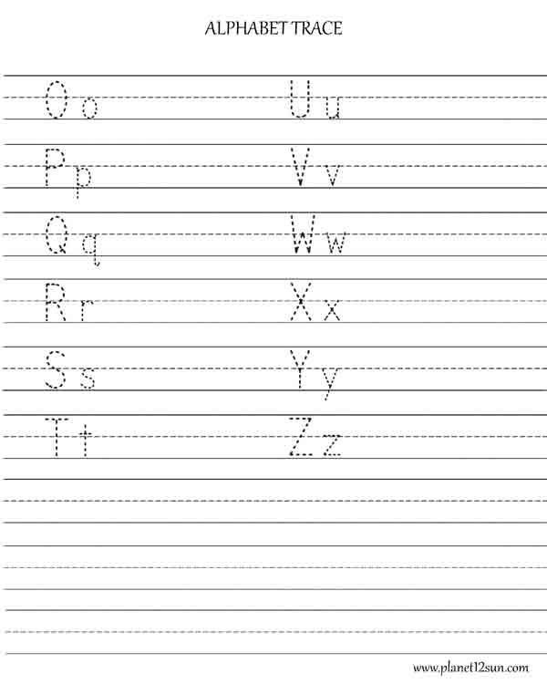 practice writing trace